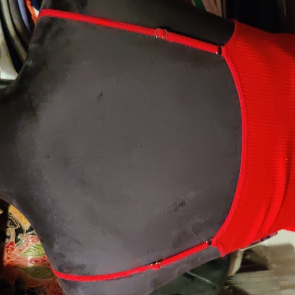 Free People Hot Pink mesh panel super stretchy tank top - Picture 6 of 7